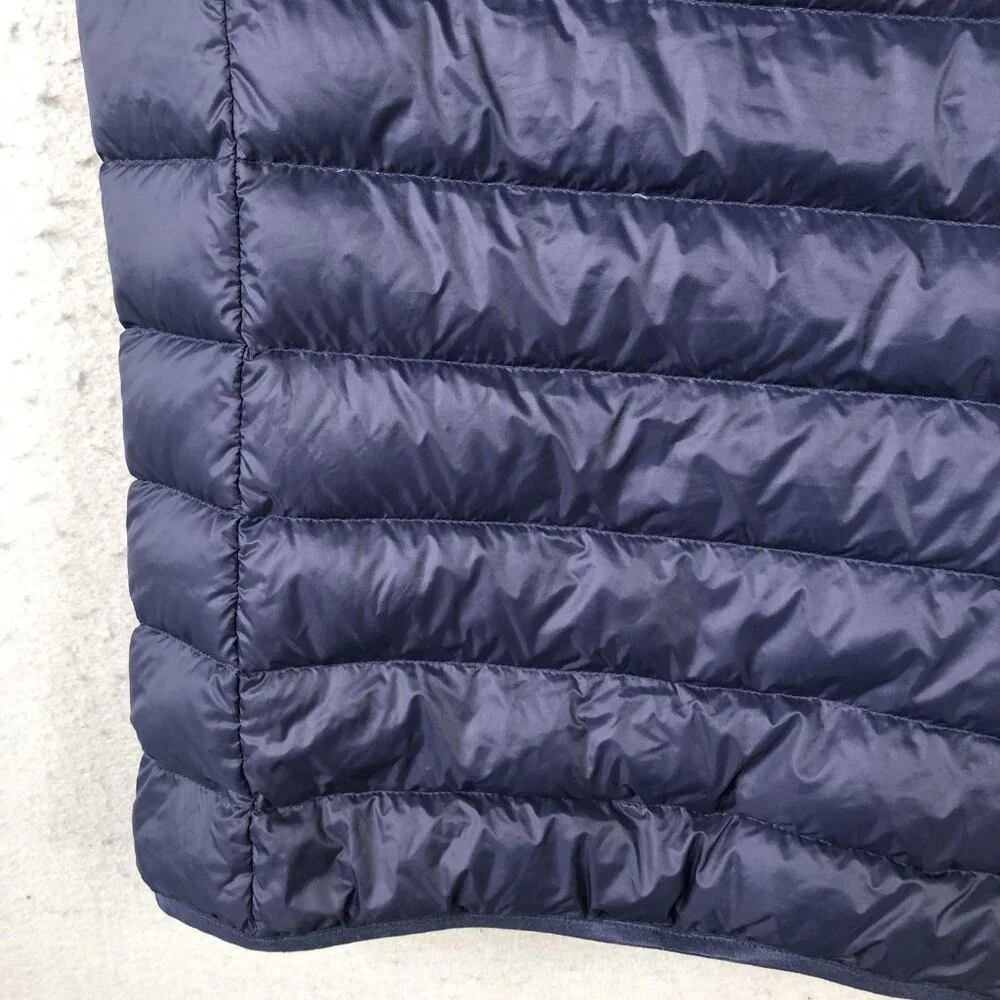 Eddie Bauer Vest Mens Small Navy Blue Down Puffer Full Zip Quilted Lightweight - Picture 15 of 16